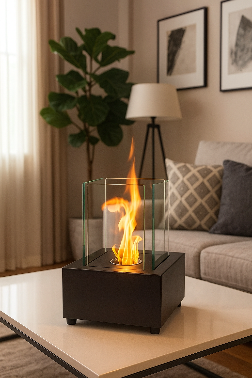 Biokominek wolnostojący kwadrat - obrazek 2